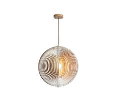 Medinis pakabinamas šviestuvas ant laido 1xE27/60W/230V, skersmuo 50 cm, masyvas/faneruotė/kaučiukmedis