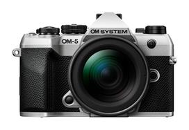 OM Digital Solutions OM-5 Mark II system camera + 12-45mm F4.0 PRO lens, silver (V210072BW000)