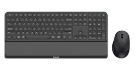 PHILIPS 6000 series SPT6607B/31 keyboard Mouse included Universal RF Wireless + Bluetooth Black