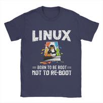 Men T-Shirts Linux   Windows Vintage Cotton Tees Short Sleeve  T Shirt Crew Neck Tops 4XL 5XL S