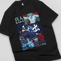 Mechamaru Vs Mahito Jujutsu Kaisen Anime Unisex  T-shirts for Anime Lover Cotton All Size S balta