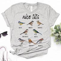 Nice Tits t shirt women graphic Y2K harajuku tshirt female comic harajuku clothing S