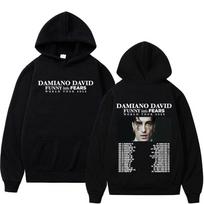 Juokingi Maži Baimės Albumas Damiano David Pasaulinis Turas 2025 Harajuku Džemperis Vyrams Hip-hop Puloveris Kasdieniai Laisvi Džemperiai Gatvės Drabužiai S