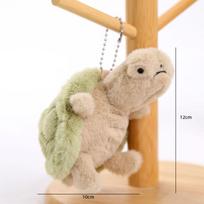 Pliušinis vėžliuko pakabukas lėlė raktų pakabukas pliušinis žaislas gimtadienio dovana mergaitės krepšys skudurinė lėlė about 12cm/25g