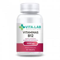 VITA-LAB Vitaminas B12 Metilizuotas 1000 mcg, 90 tablečių