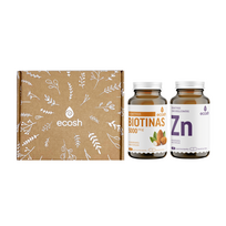ECOSH Rinkinys grožiui: Biotinas, 90 kaps. + Cinkas, 25mg, 90 kaps.