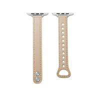 Išmaniojo laikrodžio dirželis, skirtas Apple Watch apyrankei 40 mm 44 mm 38 mm 42 mm, skirtas iwatch Series SE 654321 Moteriškos odinės laikrodžio apyrankės keitimas 38mm or 40mm or 41mm chaki