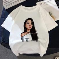 Dainininkės Ariana Grande Pavojingas Grafinis Spausdintas Marškinėlis Vasaros Moteriški Laisvalaikio Trumpomis Rankovėmis Streetwear Marškinėlis Viršutiniai Drabužiai Harajuku Marškinėlis S