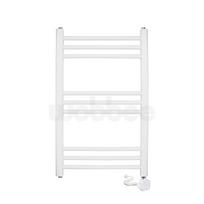 Elektrinis rankšluosčių džiovintuvas Wobbee Basic Marlow 50x80cm, dešininis su laidu baltos spalvos