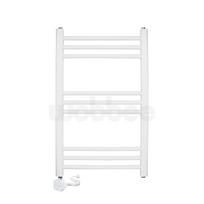 Elektrinis rankšluosčių džiovintuvas Wobbee Basic Marlow 50x80cm, kairinis su laidu baltos spalvos