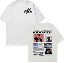 Reperio Kiddo Keo Bando Boyz Tour 2025 marškinėliai su grafiniais paveikslėliais. Vyriški drabužiai. Madingi gatvės stiliaus marškinėliai. Dideli trumpomis rankovėmis marškinėliai. XL