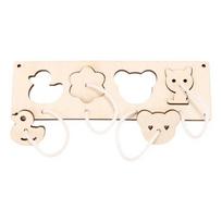 DIY Busy Board Montessori Hot  Air Dalloon Carriage Door Educational Toy Wood Chip Graphic Pairing Wooden Part For Childre Gifts