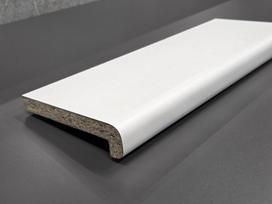 Palangė MDP HPL, laminuota, matmenys 20 x 260 x 2500 mm, balta spalva