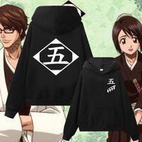 Harajuku Anime Bleach Hoody Cosplay Zaraki Kenpachi Kusajishi Yachiru Medvilninis Megztinis su Gobtuvu Vyrams Moterims Streetwear Drabužiai S