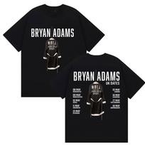 BRYAN ADAMS ROLL WITH THE PUNCHES TŪRAS 2025 Marškinėliai Vyrams Moterims Vintage Aukštos Kokybės Dydeli Medvilniniai Marškinėliai Gerbėjams Dovana Gatvės Stilius S