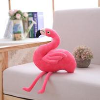 Kūrybinga flamingų lėlė pagalvė lėlė miela rožinė pliušinė lėlė gimtadienio dovana mergaitei full length 24cm sitting height 15cm rožinė