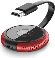 Belaidis HDMI siųstuvas, turi būti prijungtas prie belaidžio HDMI imtuvo, tinka iki 8 siųstuvų, raudonos spalvos