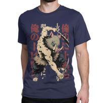 Inosuke Demon Slayers Men Women T Shirt Japanese Anime Nezuko Casual Tees Short Sleeve O Neck T-Shirts Pure Cotton 6XL Clothes S