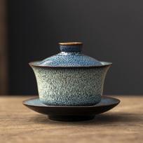160ml Keraminis Gaiwan Krosnies pokyčio Rankinis Arbatos indelis Japoniško stiliaus Sancai Gaiwan Kiln Change Gaiwan