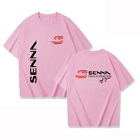 2025 Mados Vyriški Marškinėliai Laisvalaikio Ayrton Senna Brazilijos Formulės 1 Legenda Marškinėliai Grafiniai Oversized Kvėpuojantys Streetwear XXS-4XL S red