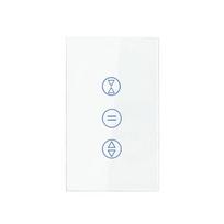 Išmanus WiFi užuolaidų jutiklinis jungiklis Tuya programėlės valdymas ES/JAV roletų elektrinė langų žaliuzė sieninis skydelis su laikmačiu valdymas balsu veikia su Alexa Google Home EU juoda
