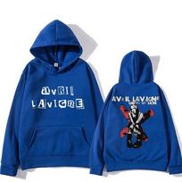Avril Lavigne hooded sweatshirt Harajuku street comfort sweatshirt hooded clothing Ropa Mujer Punk autumn and winter clothing S