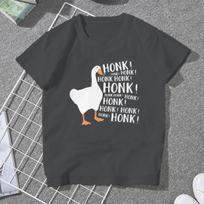 Honkers TShirt For Girls Untitled Goose Game Tees Fashion Ladies T Shirt Basic Summer Oversized Tees Men Clothing T-shirt S
