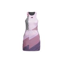 Adidas Originals dryžuota trumpomis rankovėmis prigludusi suknelė Moteriškos suknelės Violetinė IL9594 XS