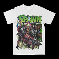 Rock Peng Ge Hip Hop Short Sleeve Casual Retro Loose Top Spawn Graphic T-Shirt Peripheral Printed Cotton T-Shirt Unisex S