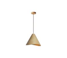Medinis pakabinamas šviestuvas ant laido 1xE27/60W/230V skersmuo 33 cm masyvas/ąžuolas/kaučiukmedis