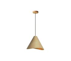 Medinis pakabinamas šviestuvas su laidu 1xE27/60W/230V skers. 45 cm masyvas/ąžuolas/kaučiukmedis