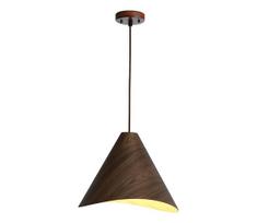 Medinis pakabinamas šviestuvas ant laido 1xE27/60W/230V skersmuo 45 cm masyvinė mediena/riešutmedis/kaučiukmedis
