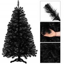 Dirbtinė Juoda Kalėdų Eglutė 150 cm, tanki su stovu, premium kokybė