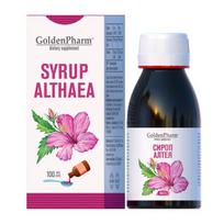 GoldenPharm® Vaistinių svilarožių šaknų sirupas kvėpavimo takam, kosuliui, 100 ml