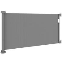 Ištraukiami apsauginiai varteliai laiptams ir durims, 0-136cm, 87cm aukščio, gyvūnams, 142 x 10 x 87 cm, pilki