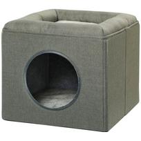 Katės guolis 2-in-1, su pagalvėle, 36,5 x 36,5 x 33 cm, žalias