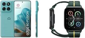 "Motorola Edge 60 Fusion" išmanusis telefonas "Pantone Amazonite" + "Moto Watch Fit
