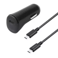 Automobilinis įkroviklis DELTACO Essential, 1x USB-C 20W, komplekte kartu su 1m USB-C laidu