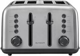 Skrudintuvas BUYDEEM 4 riekų skrudintuvas, modelis DT640E, spalva Stainless Steel, ES, BUYDEEM 4 Slice Toaster, model DT640E, color Stainless Stell, EU DT640E-SS/EU