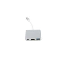 USB-C hubas 3 viename su Power Delivery (PD) 100 W ir 4K HDMI