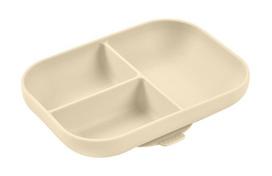 BEABA SILIKONINĖ DUGNU PRILIMPANTI 3 SKYRIŲ LĖKŠTĖ, CLAY