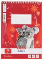 Bloknotas su spirale Herlitz A5, 40 lapų langeliais 70g/m2