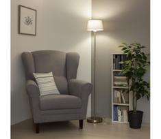 BRILAGI - LED pastatomas šviestuvas CERIA 1xE27/40W/230V skersmuo 25 cm pilka/matinis chromas