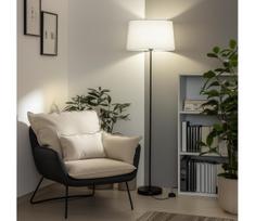 Brilagi - LED grindų lempa CERIA 1xE27/40W/230V skersmuo 45 cm balta/juoda