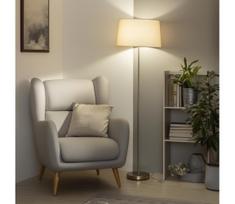Brilagi - LED grindinė lempa CERIA 1xE27/40W/230V skersmuo 45 cm smėlio spalvos/matinis chromas