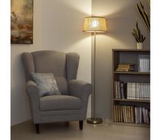 Brilagi - LED toršeras CERIA 1xE27/40W/230V, diametras 35 cm, smėlio spalvos / matinio chromo apdaila