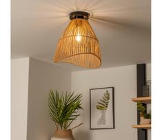Brilagi - LED paviršinis lubų šviestuvas CERIA BOHO 1xE27/40W/230V Ø 30 cm rudas