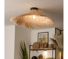 Brilagi - LED paviršinio montavimo lubinis šviestuvas CERIA BOHO 1xE27/40W/230V Ø 70 cm rotangas