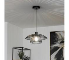 Brilagi - LED liustra ant laido CERIA WIRE 1xE27/40W/230V Ø 38 cm juoda