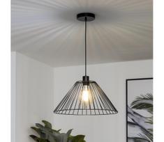 Brilagi - LED pakabinamas šviestuvas ant laido CERIA WIRE 1xE27/40W/230V Ø 45 cm juodas